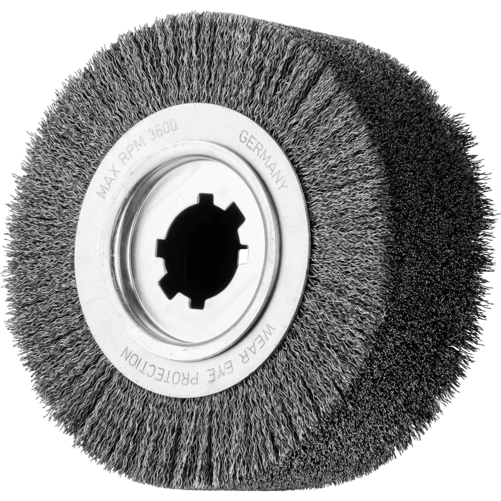 Produktfoto 1 von PFERD TOOLS Entgratbürste ungezopft RBU Ø 250x100x50,8 mm Bohrung Stahl-Draht-Ø 0,50mm stationär
