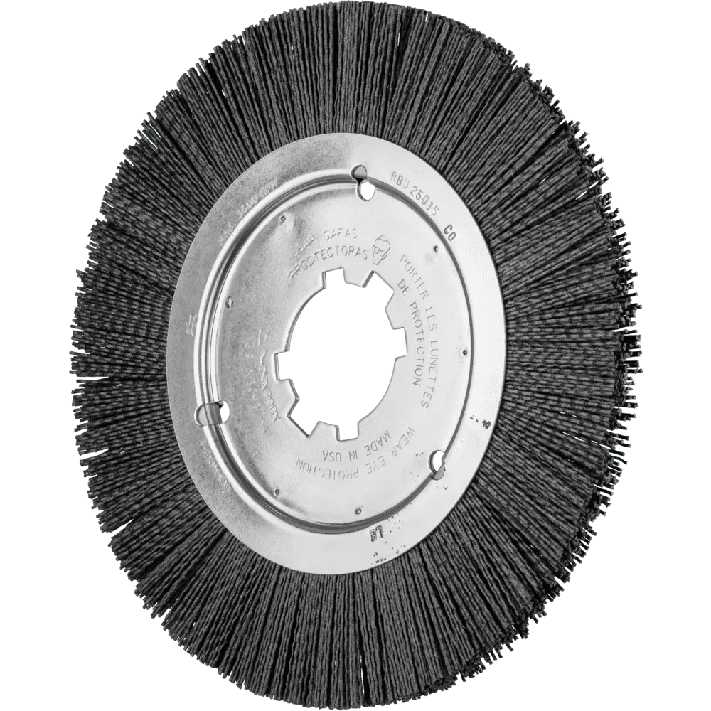 Produktfoto 1 von PFERD TOOLS Rundbürste ungezopft RBU Ø 250x15x50,8 mm Bohrung Keramik-Filament-Ø 1,10mm Korn 120 stationär