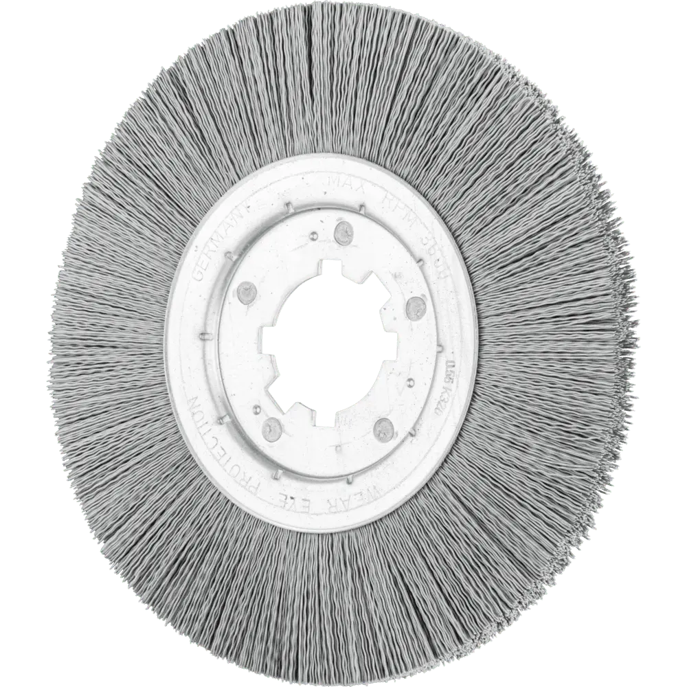 Produktfoto 1 von PFERD TOOLS Rundbürste ungezopft RBU Ø 250x15x50,8 mm Bohrung SiC-Filament-Ø 0,55 mm Korn 320 stationär