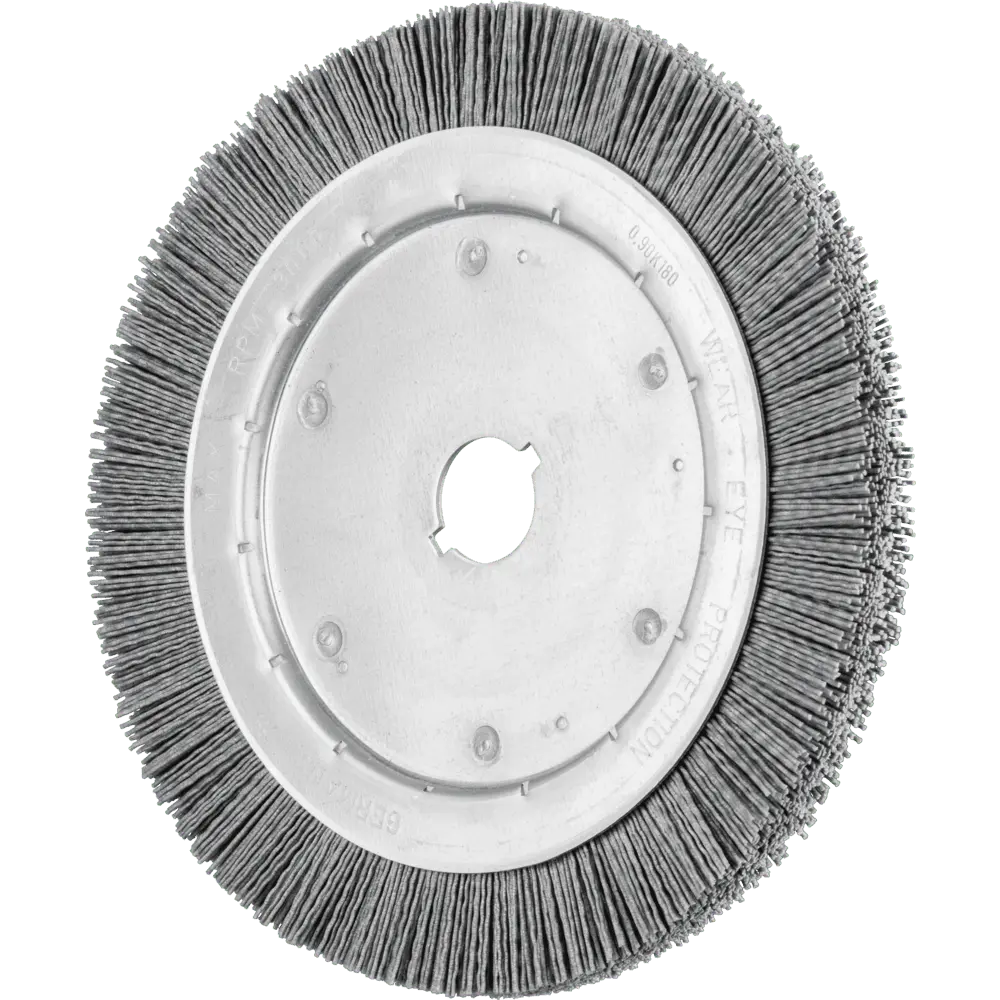 Produktfoto 1 von PFERD TOOLS Rundbürste schmal ungezopft RBU Ø250x16xvariable Bohrung SiC-Filament-Ø0,90 Korn 180, 2 Stk.
