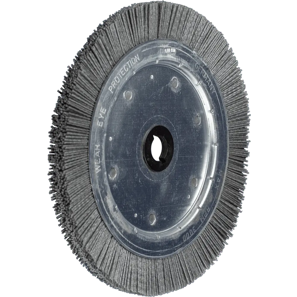 Produktfoto 1 von PFERD TOOLS Rundbürste schmal ungezopft RBU Ø 250x16xvariable Bohrung SiC-Filament-Ø 1,00mm Korn 80, 2 Stk.