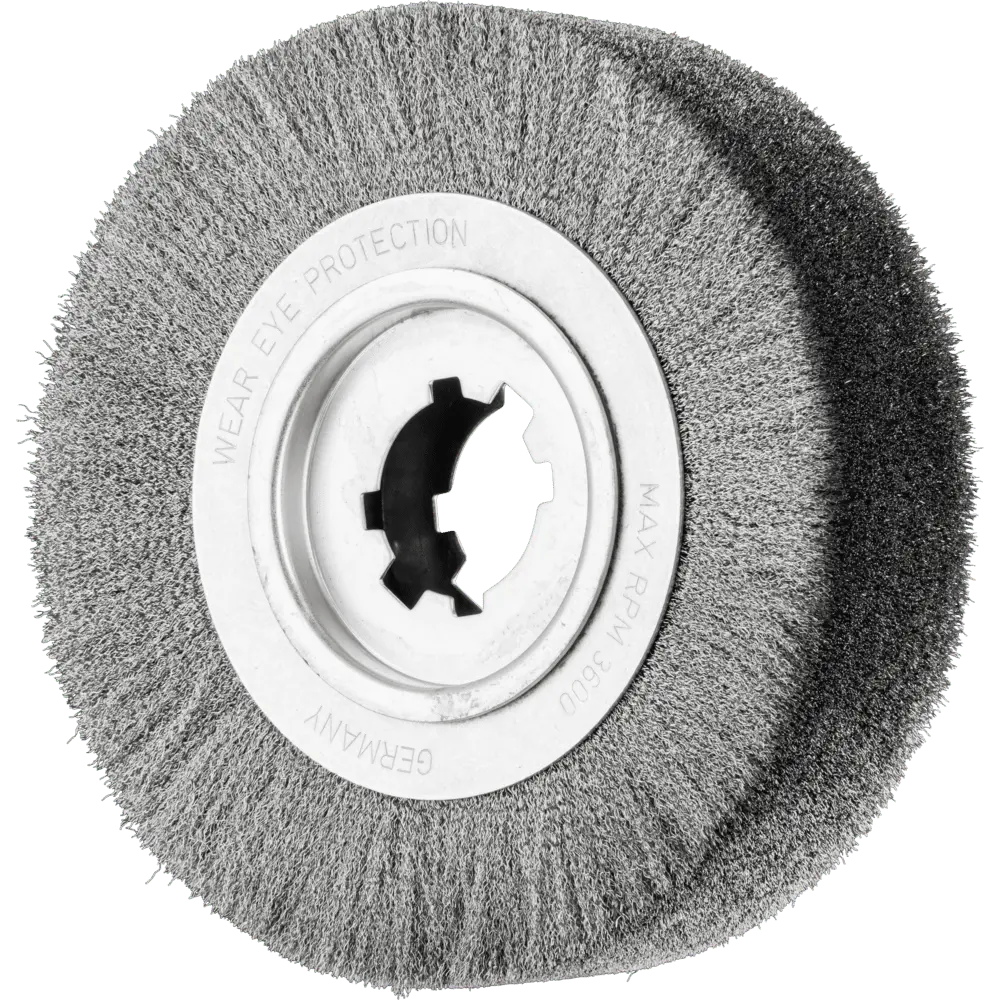 Produktfoto 1 von PFERD TOOLS Entgratbürste ungezopft RBU Ø250x60x50,8 mm Bohrung Edelstahl-Draht-Ø0,20 stationär