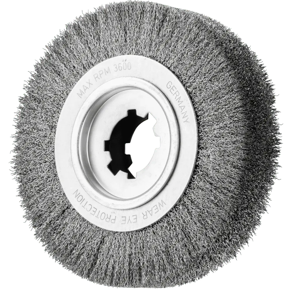 Produktfoto 1 von PFERD TOOLS Entgratbürste ungezopft RBU Ø 250x60x50,8 mm Bohrung Edelstahl-Draht-Ø 0,35 mm stationär