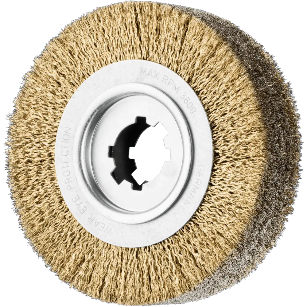 Produktfoto 1 von PFERD TOOLS Entgratbürste ungezopft RBU Ø 250x60x50,8 mm Bohrung Stahl-Litzen-Draht-Ø 0,35 mm stationär