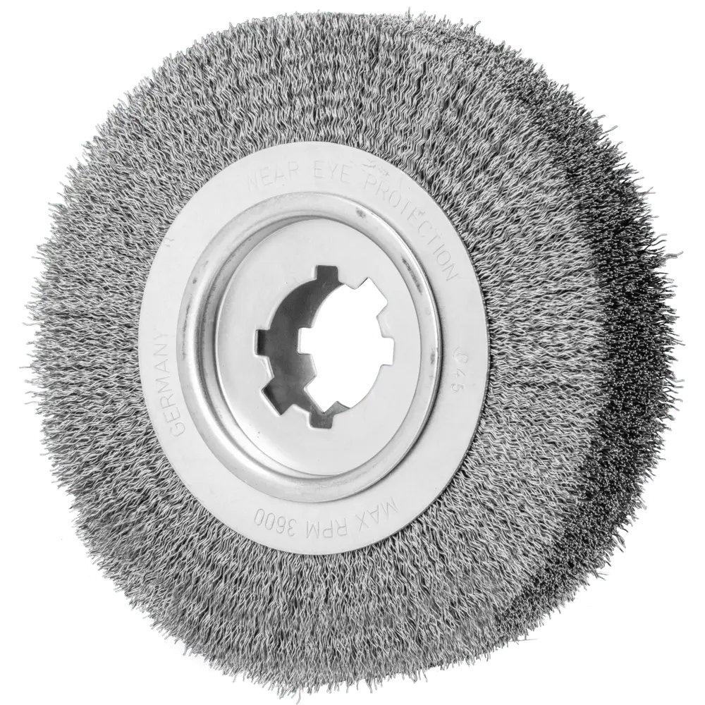 Produktfoto 1 von PFERD TOOLS Entgratbürste ungezopft RBU Ø 250x60x50,8 mm Bohrung Stahl-Draht-Ø 0,50mm stationär