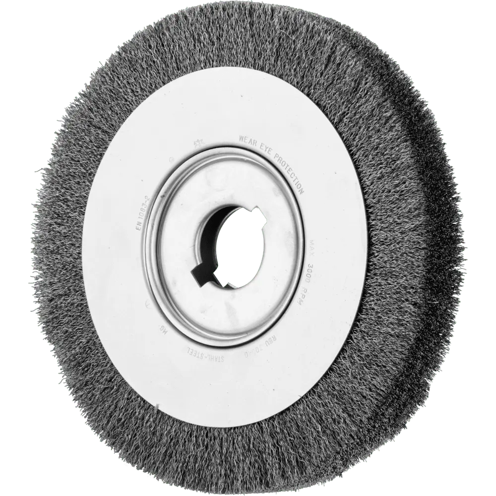 Produktfoto 1 von PFERD TOOLS Rundbürste breit ungezopft RBU Ø300x40x50,8 mm Bohrung Stahl-Draht-Ø0,30 Schleifbock