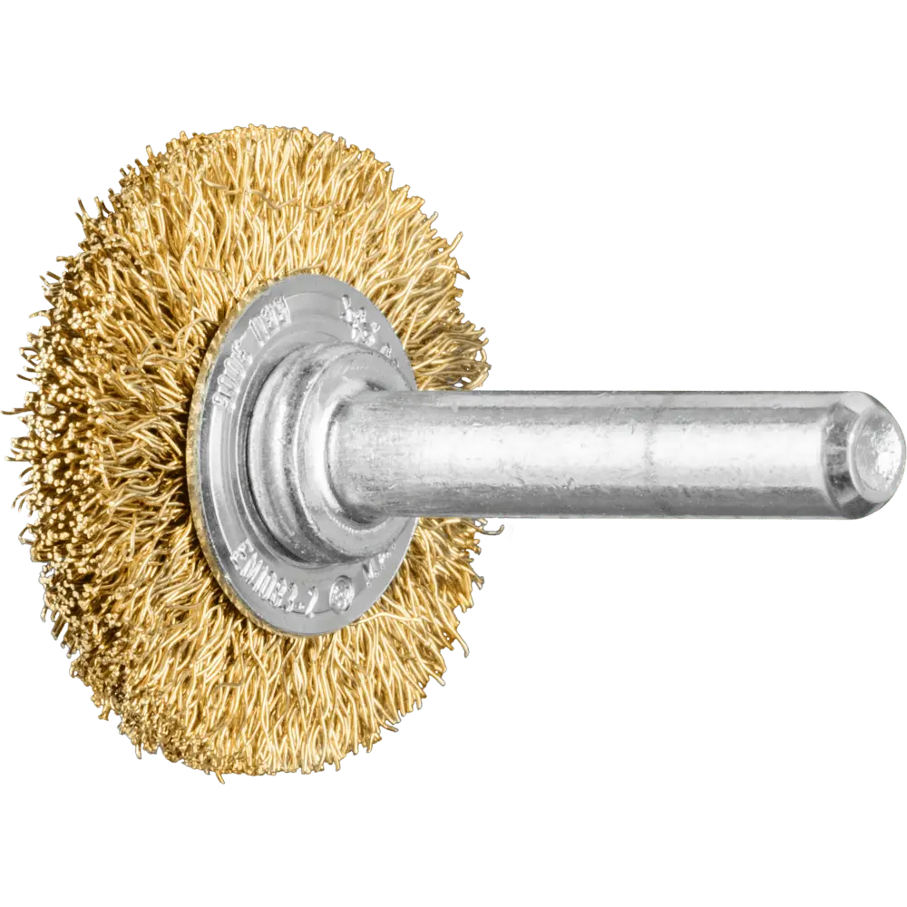 Produktfoto 1 von PFERD TOOLS Rundbürste ungezopft RBU Ø30x6 mm Schaft-Ø6 mm Messing-Draht-Ø0,20, 10 Stk.