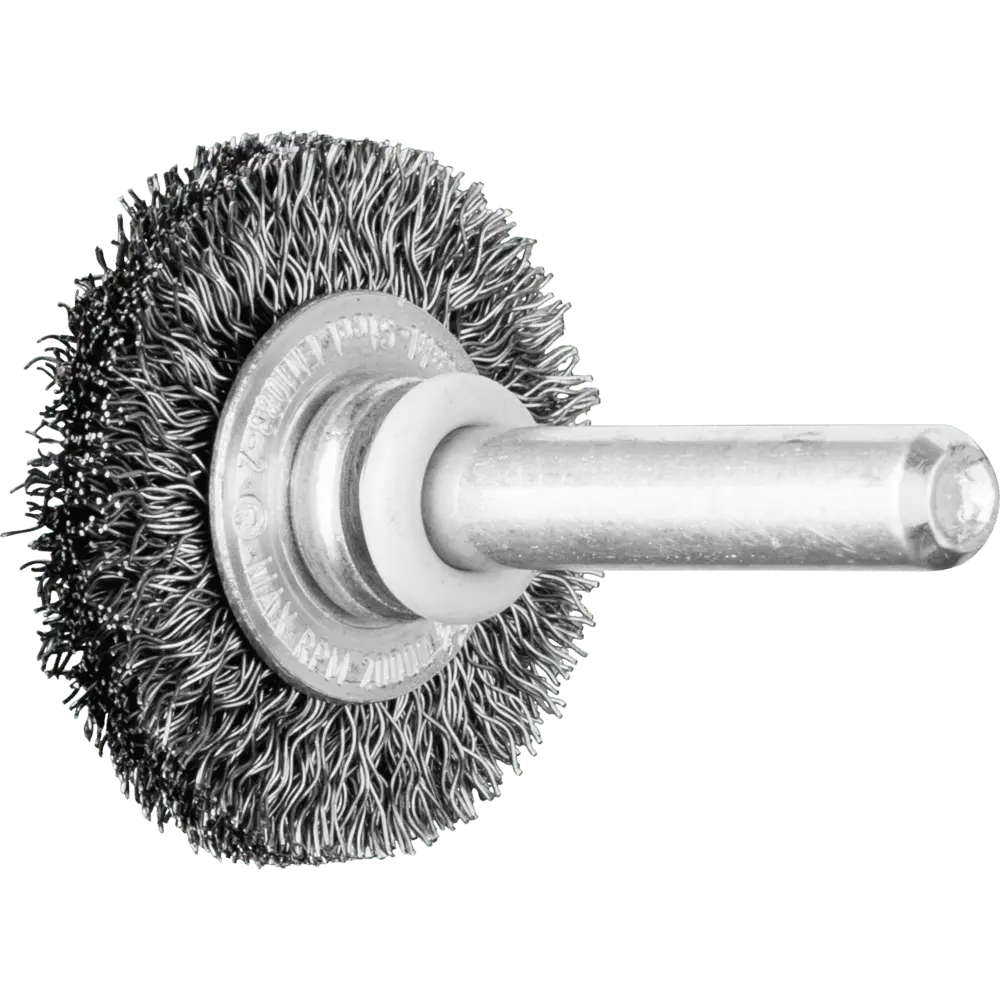 Produktfoto 1 von PFERD TOOLS Rundbürste ungezopft RBU Ø30x6 mm Schaft-Ø6 mm Stahl-Draht-Ø0,20, 10 Stk.