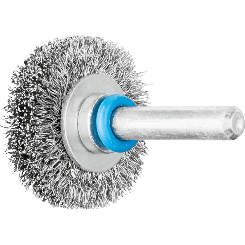 Produktfoto 1 von PFERD TOOLS Rundbürste ungezopft RBU Ø30x9 mm Schaft-Ø6 mm Edelstahl-Draht-Ø0,20, 10 Stk.