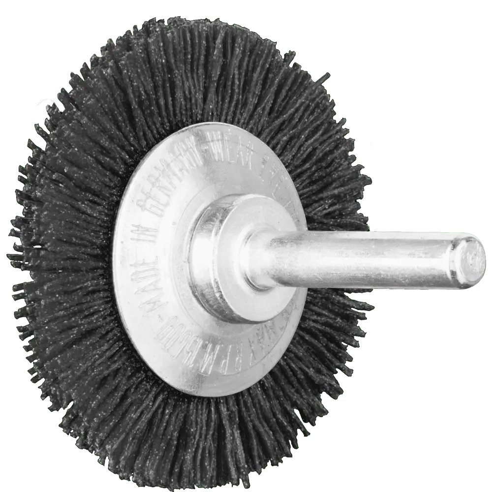Produktfoto 1 von PFERD TOOLS Rundbürste ungezopft RBU Ø 50x4 mm Schaft-Ø 6 mm Keramik-Filament-Ø 0,55 mm Korn 120, 10 Stk.
