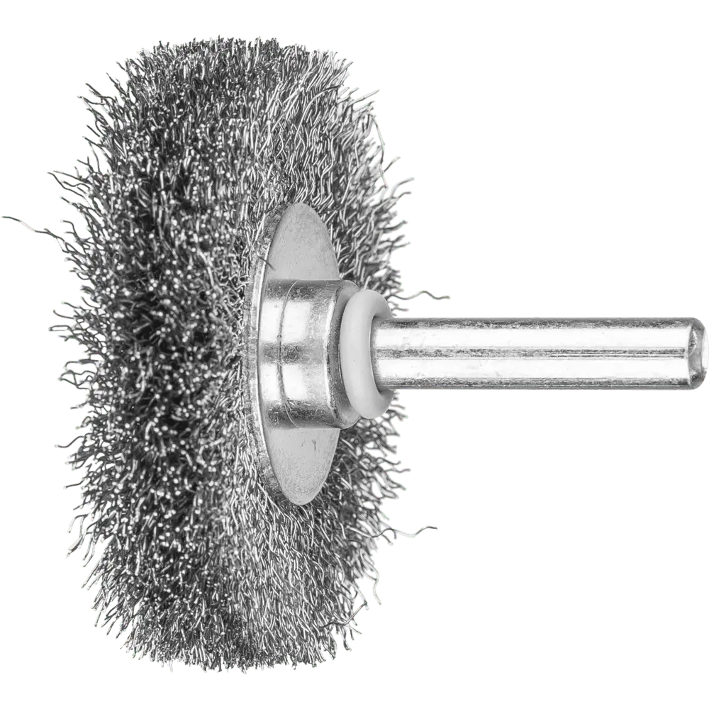 Produktfoto 1 von PFERD TOOLS Rundbürste ungezopft RBU Ø50x10mm Schaft-Ø6 mm Stahl-Draht-Ø0,20, 10 Stk.