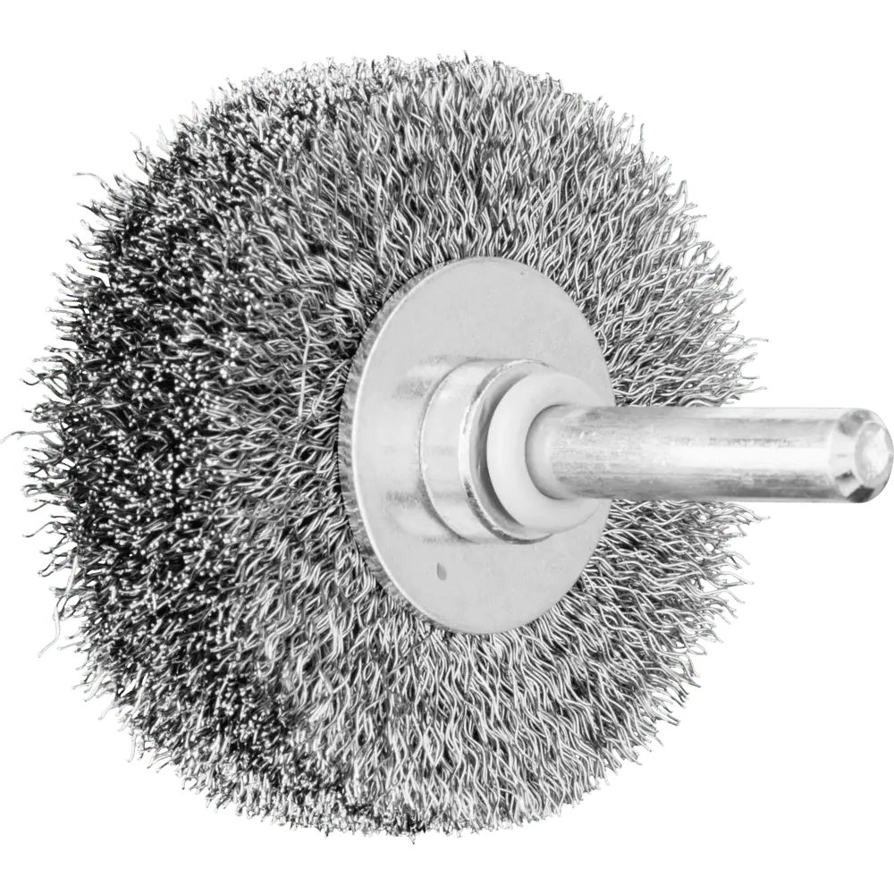 Produktfoto 1 von PFERD TOOLS POS Rundbürste ungezopft RBU Ø50x15 mm Schaft-Ø6 mm Stahl-Draht-Ø0,20