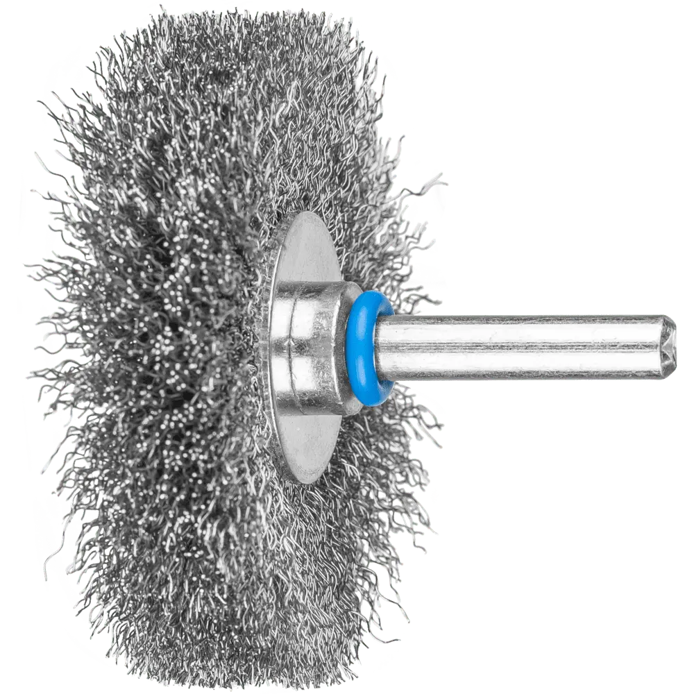 PFERD TOOLS Rundbürste ungezopft RBU Ø60x10mm Schaft-Ø6 mm Edelstahl-Draht-Ø0,20, 10 Stk.