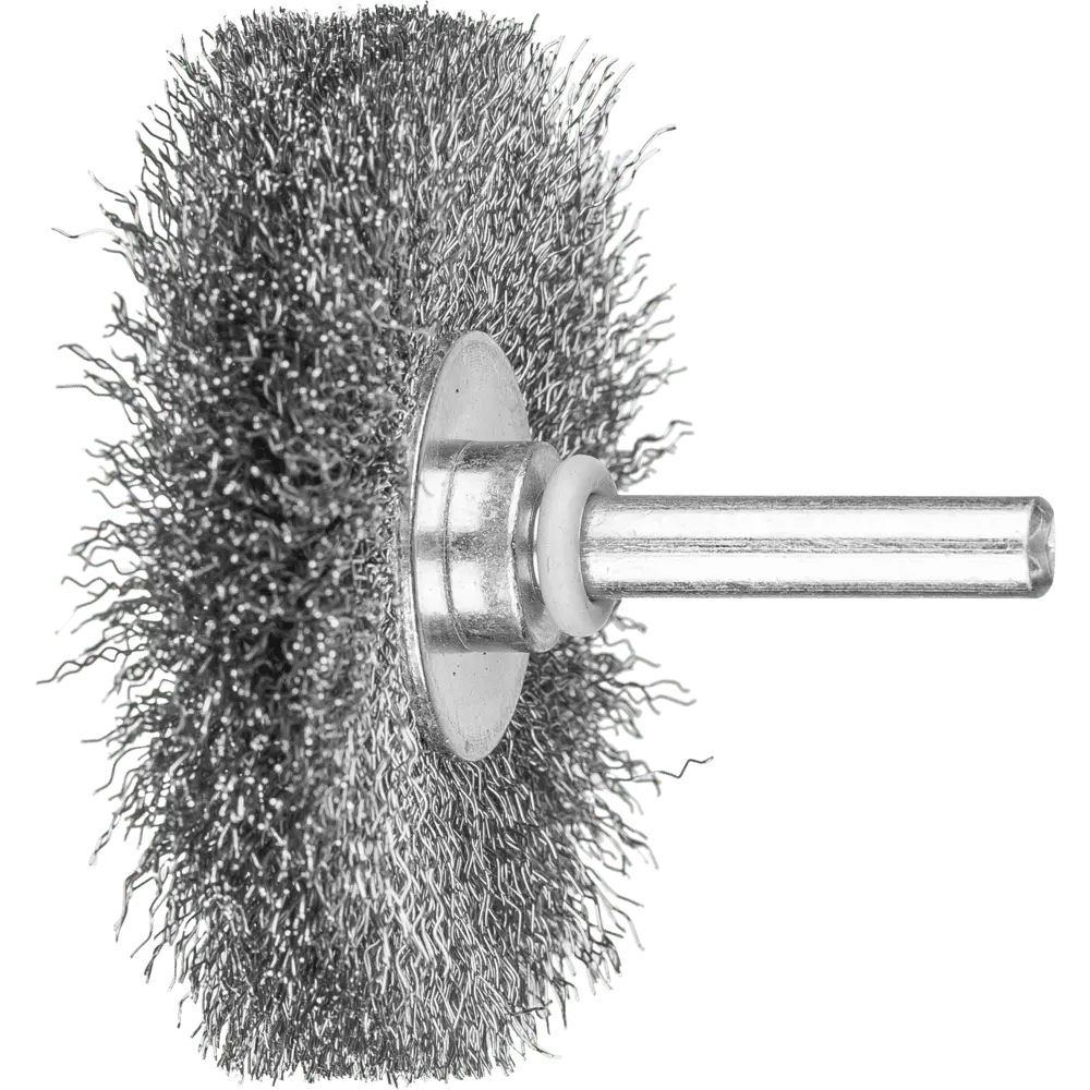 Produktfoto 1 von PFERD TOOLS Rundbürste ungezopft RBU Ø60x10mm Schaft-Ø6 mm Stahl-Draht-Ø0,20, 10 Stk.