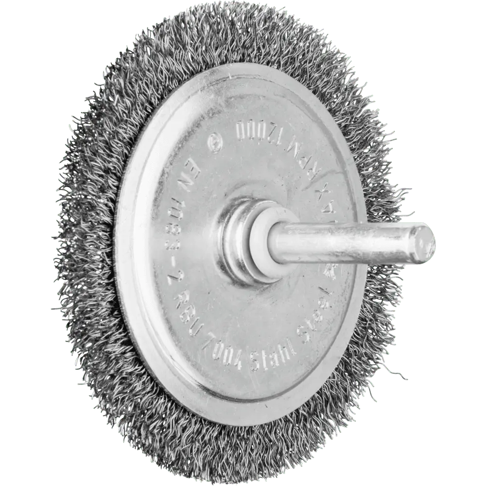Produktfoto 1 von PFERD TOOLS Rundbürste ungezopft RBU Ø70x4 mm Schaft-Ø6 mm Stahl-Draht-Ø0,20, 10 Stk.