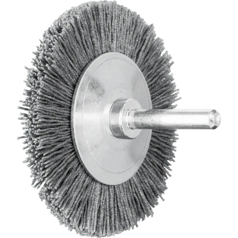 Produktfoto 1 von PFERD TOOLS Rundbürste ungezopft RBU Ø 70x8 mm Schaft-Ø 6 mm SiC-Filament-Ø 0,55 mm Korn 120, 10 Stk.