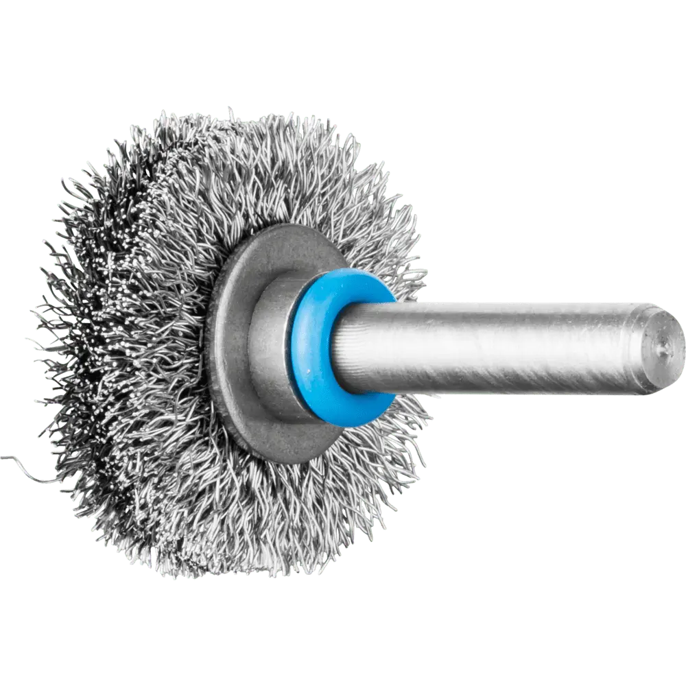 Produktfoto 1 von PFERD TOOLS INOX-TOTAL Rundbürste ungezopft RBUIT Ø30x6 mm Schaft-Ø6 mm Edelstahl-Draht-Ø0,20, 10 Stk.