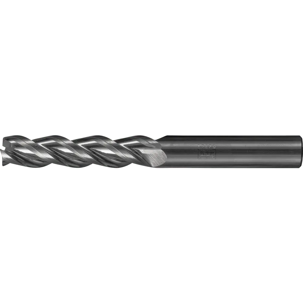 Produktfoto 1 von PFERD TOOLS VHM-Fräser Ø12mm, 3 Schneiden, >4xDC, Fase 0,25mm, unbeschichtet, Schaft HA, Performance Aluminium