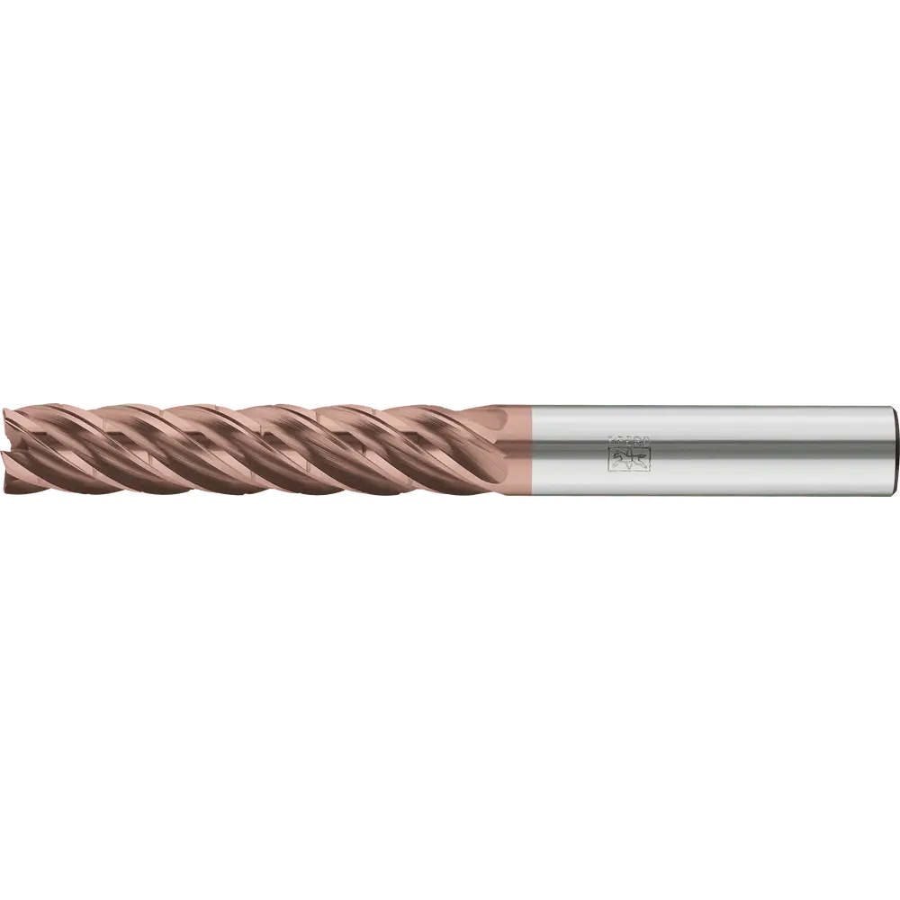 PFERD TOOLS VHM-Fräser Ø12mm, 5 Schneiden, mit Spanteiler, 5xDC, Radius 0,5mm, AlTiN / TiSiXN beschichtet, Schaft HB, Performance Rostfrei