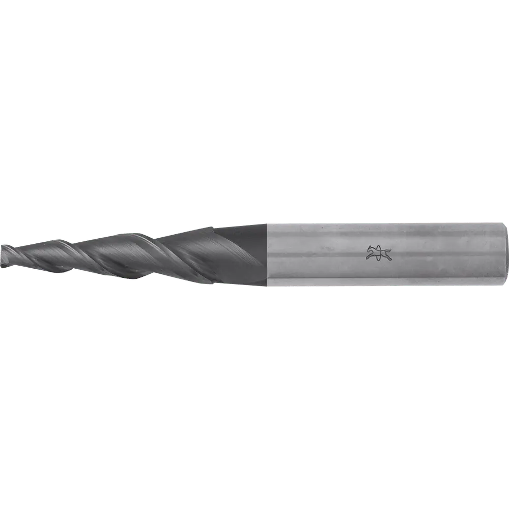 Produktfoto 1 von PFERD TOOLS Robotics VHM-Fräser Ø4,5mm, 5° konisch, 2 Schneiden,  Fase 0,3mm, DLC-beschichtet, Schaft HA, Performance Aluminium