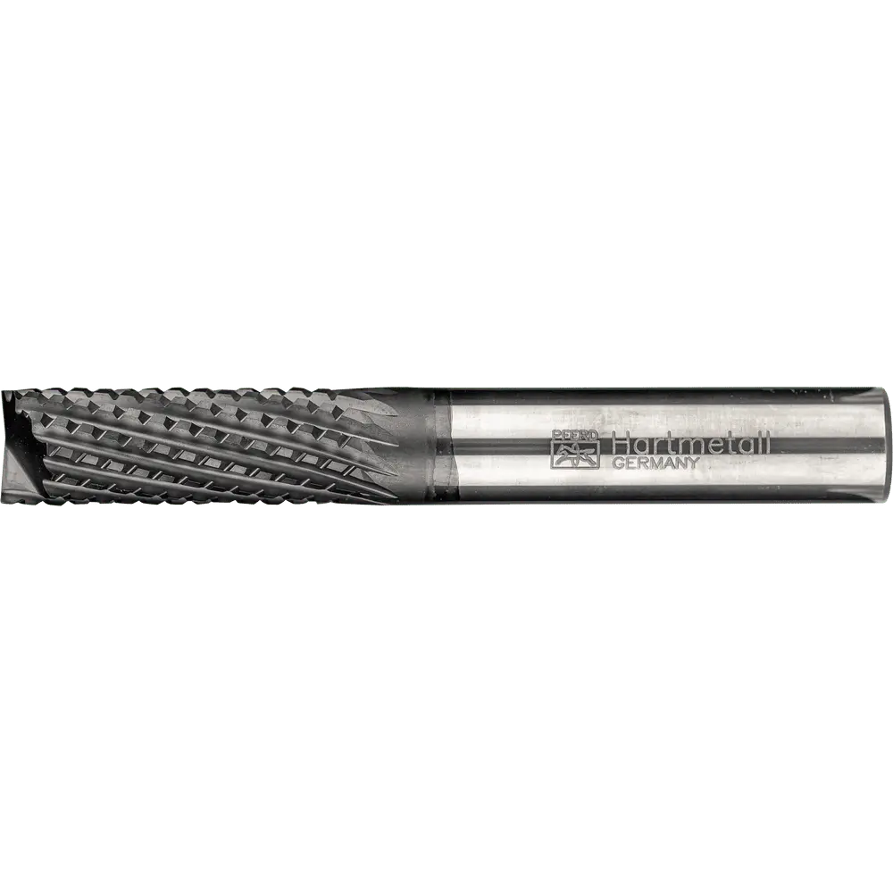 Produktfoto 1 von PFERD TOOLS Robotics VHM-Fräser Router Ø10mm, 12 Schneiden, 4xD, scharf, Diamant-beschichtet, Schaft HA, Performance Andere Werkstoffe
