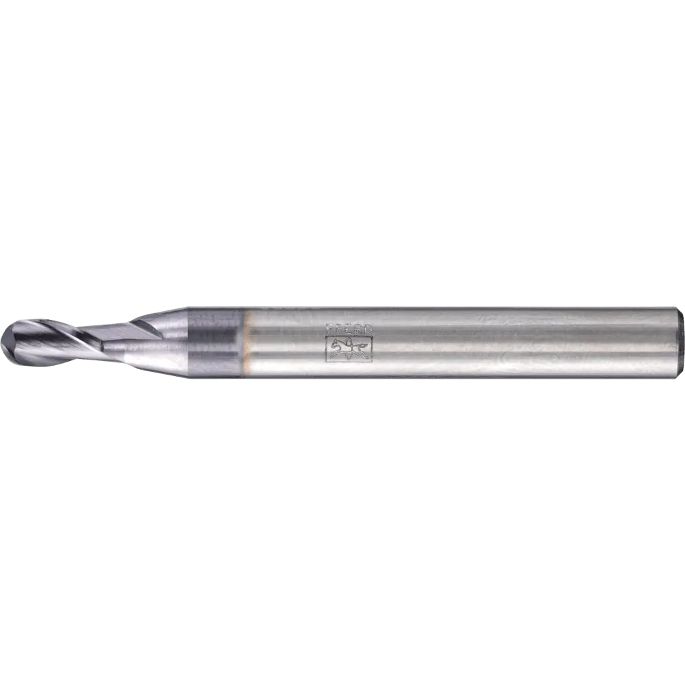 Produktfoto 1 von PFERD TOOLS VHM Vollradiusfräser lang 2 Schneiden Ø 4 mm TiAlN Schaft HA Universal Line Profilfräsen