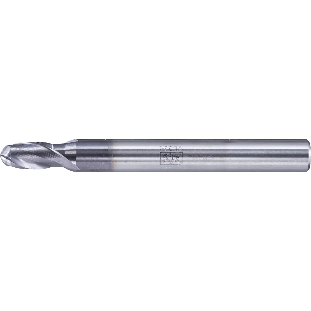 Produktfoto 1 von PFERD TOOLS VHM Vollradiusfräser lang 2 Schneiden Ø 5 mm TiAlN Schaft HA Universal Line Profilfräsen
