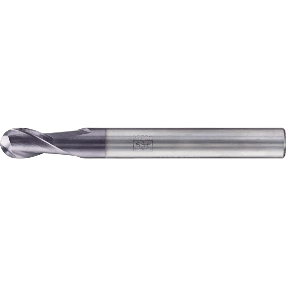 Produktfoto 1 von PFERD TOOLS VHM Vollradiusfräser lang 2 Schneiden Ø 6 mm TiAlN Schaft HA Universal Line Profilfräsen