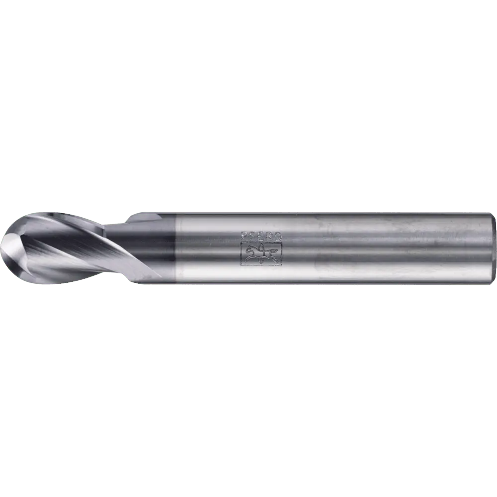 Produktfoto 1 von PFERD TOOLS VHM Vollradiusfräser lang 2 Schneiden Ø 10 mm TiAlN Schaft HA Universal Line Profilfräsen