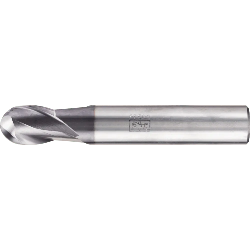 Produktfoto 1 von PFERD TOOLS VHM Vollradiusfräser lang 2 Schneiden Ø 12 mm TiAlN Schaft HA Universal Line Profilfräsen