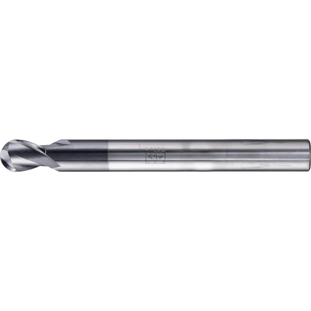 Produktfoto 1 von PFERD TOOLS VHM Vollradiusfräser extralang 2 Schneiden Ø 16 mm TiAlN Schaft HA Universal Line Profilfräsen