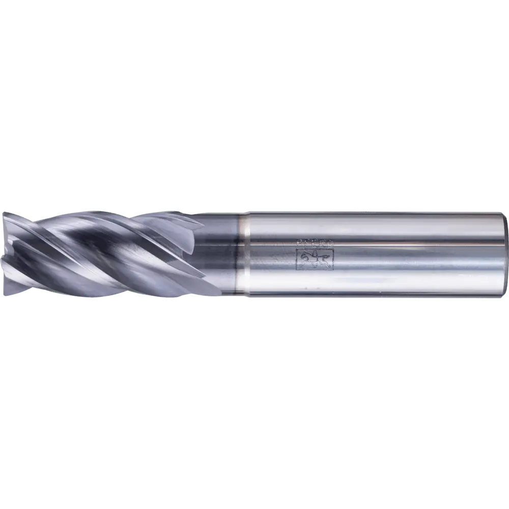 Produktfoto 1 von PFERD TOOLS VHM Eckfräser lang 4 Schneiden Ø 16 mm 45° Fase TiAlN Schaft HA Universal Line Schruppen Schlichten Nuten