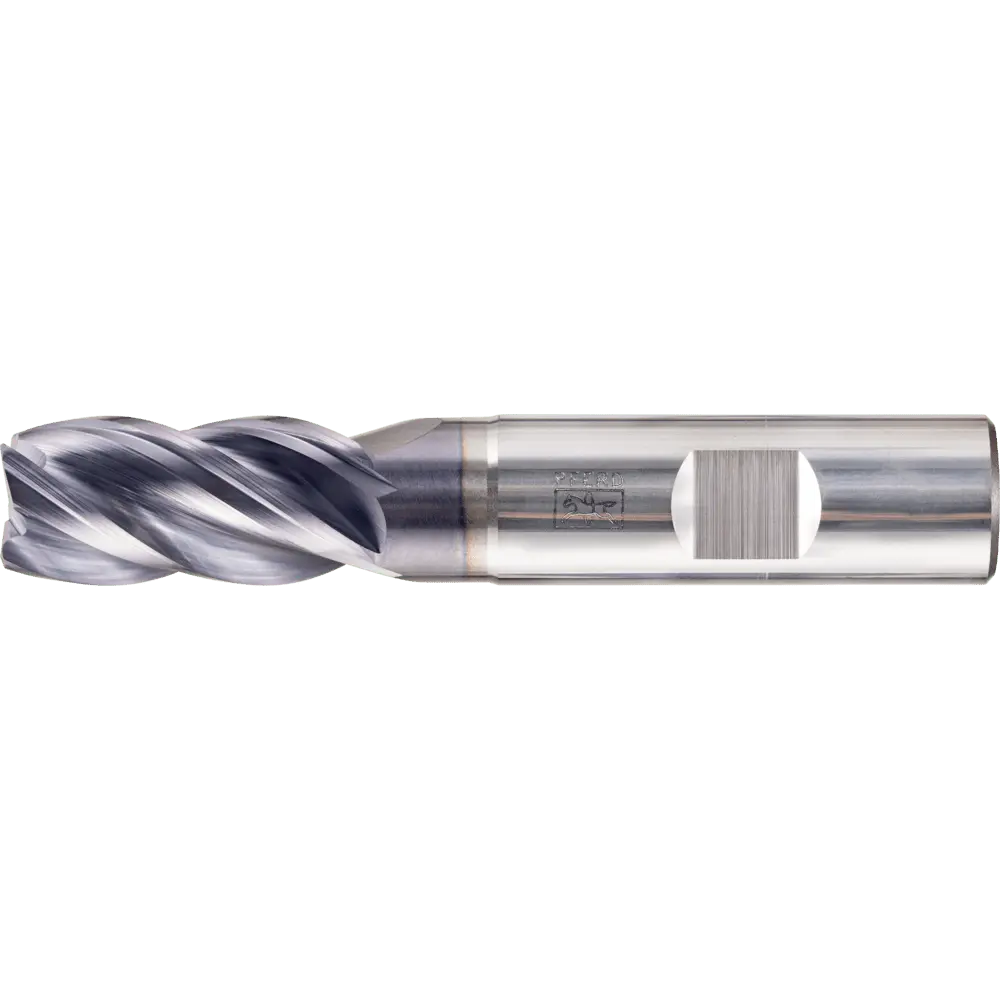 Produktfoto 1 von PFERD TOOLS VHM Eckfräser lang 4 Schneiden Ø 16 mm 45° Fase TiAlN Schaft HB Universal Line Schruppen Schlichten Nuten