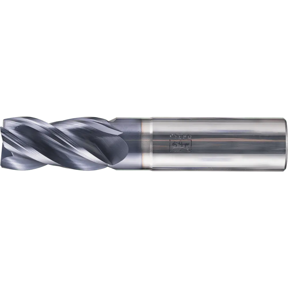 Produktfoto 1 von PFERD TOOLS VHM Eckfräser lang 4 Schneiden Ø 20 mm 45° Fase TiAlN Schaft HA Universal Line Schruppen Schlichten Nuten