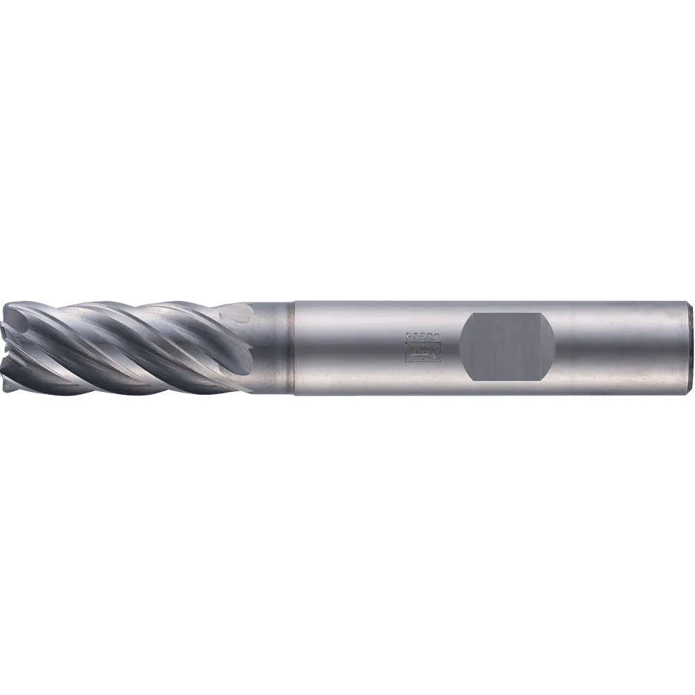 Produktfoto 1 von PFERD TOOLS VHM-Fräser Ø16mm, 5 Schneiden, 2xDC, Radius 1mm, AlCrN beschichtet, Schaft HB, Universal