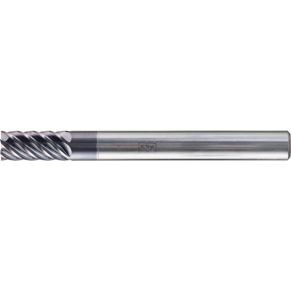 Produktfoto 1 von PFERD TOOLS VHM Eckfräser lang 6 Schneiden Ø 6 mm scharf TiAlN Schaft HA Universal Line Schlichten Besäumen