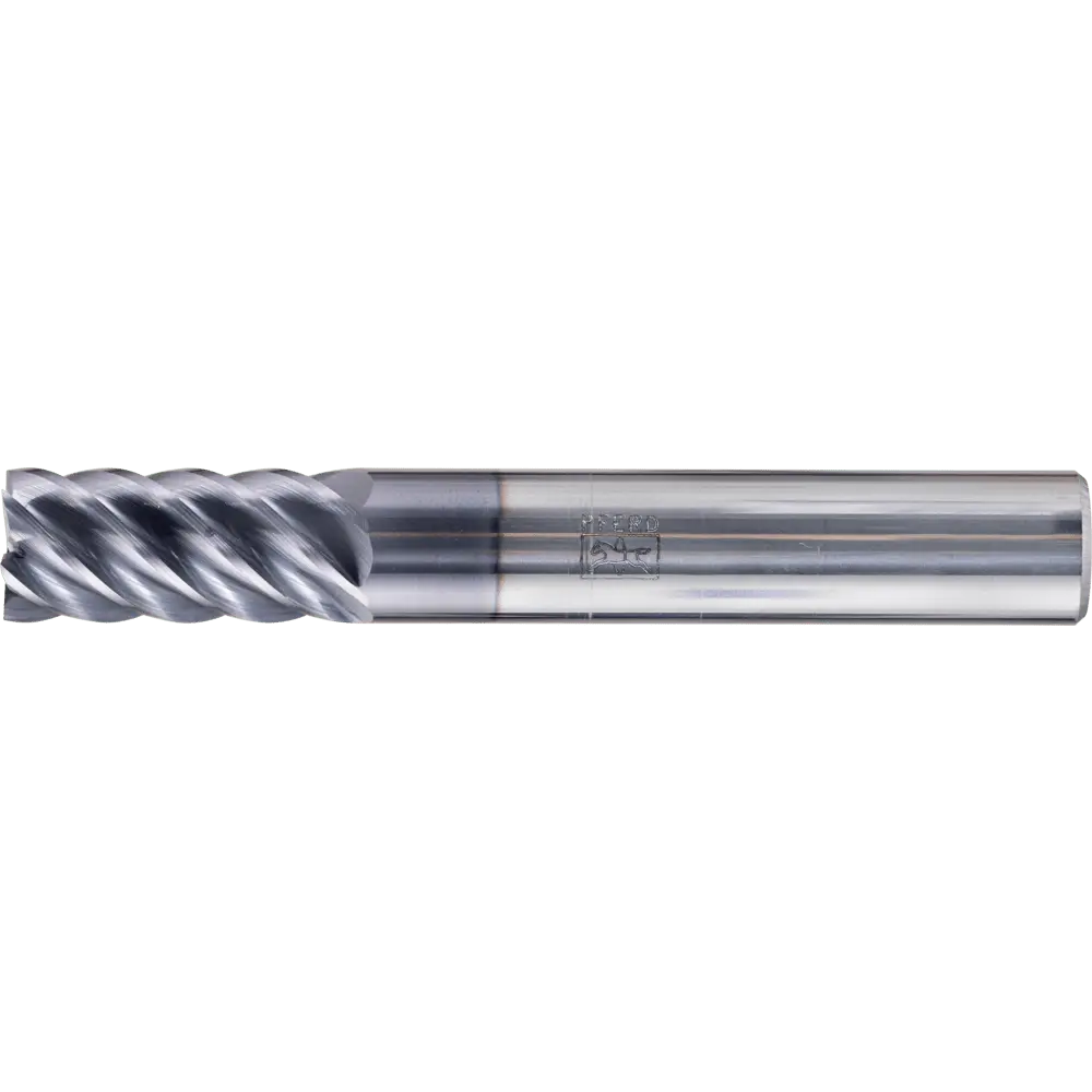 Produktfoto 1 von PFERD TOOLS VHM Eckfräser lang 6 Schneiden Ø 12 mm scharf TiAlN Schaft HA Universal Line Schlichten Besäumen