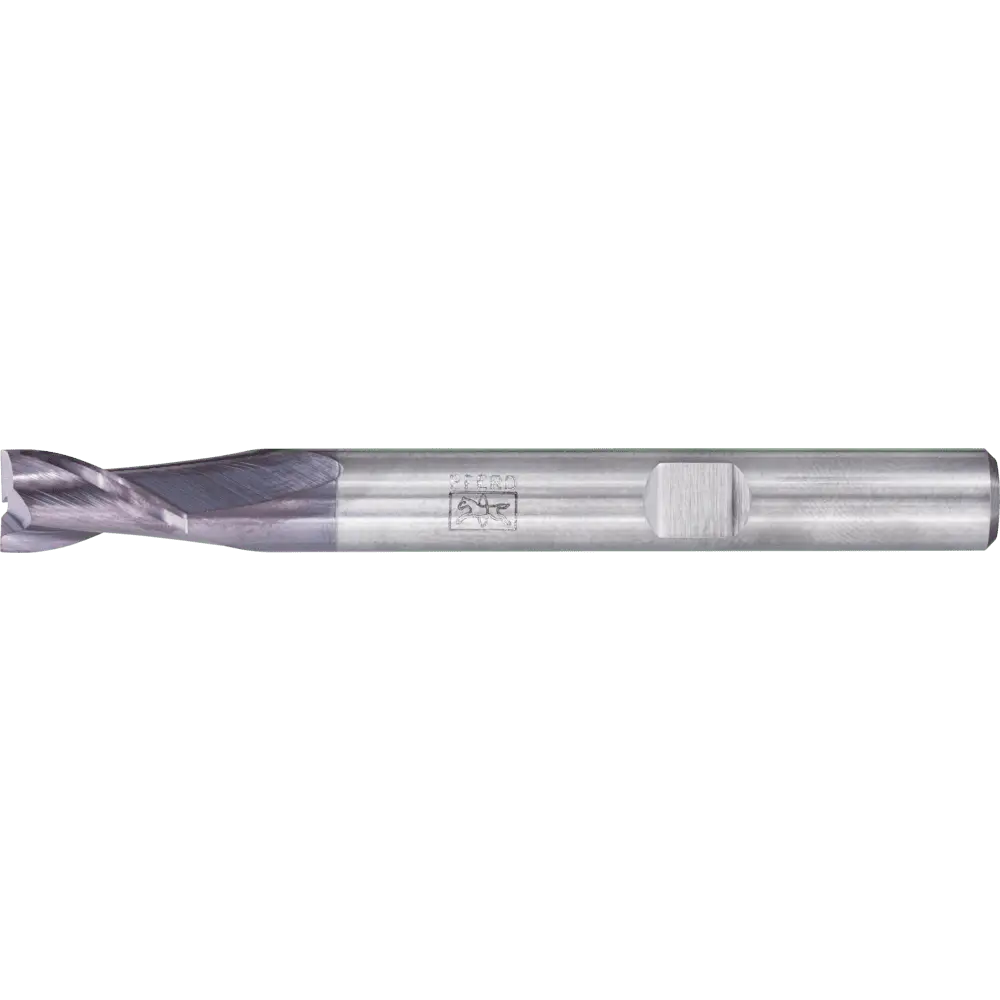 Produktfoto 1 von PFERD TOOLS VHM Eckfräser lang 2 Schneiden Ø 6 mm scharf TiAlN Schaft HB Universal Line Schruppen Schlichten Nuten