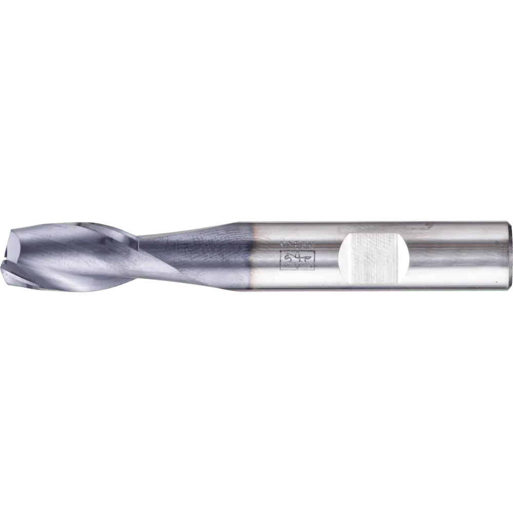 Produktfoto 1 von PFERD TOOLS VHM Eckfräser lang 2 Schneiden Ø 10 mm scharf TiAlN Schaft HB Universal Line Schruppen Schlichten Nuten
