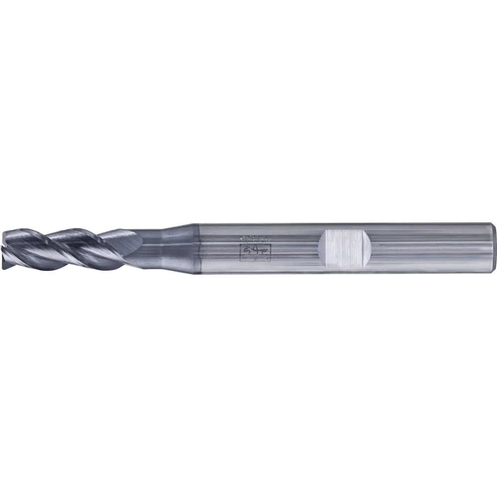 Produktfoto 1 von PFERD TOOLS VHM Eckfräser lang 3 Schneiden Ø 5 mm 45° Fase TiAlN Schaft HB Universal Line Schruppen Schlichten Nuten