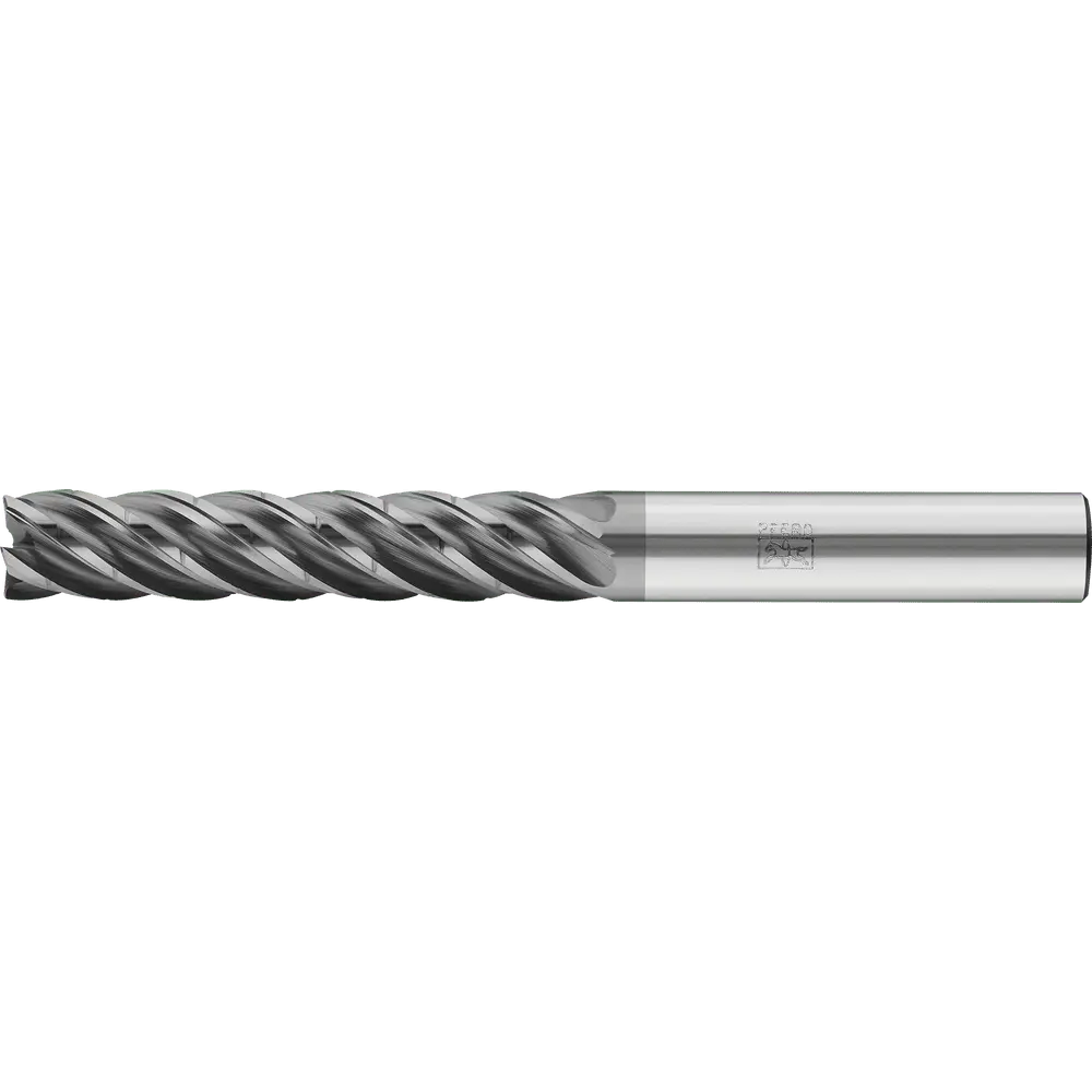 Produktfoto 1 von PFERD TOOLS VHM-Fräser Ø16mm, 5 Schneiden, mit Spanteiler, 5xDC, Radius 1mm, AlCrN beschichtet, Schaft HB, Universal