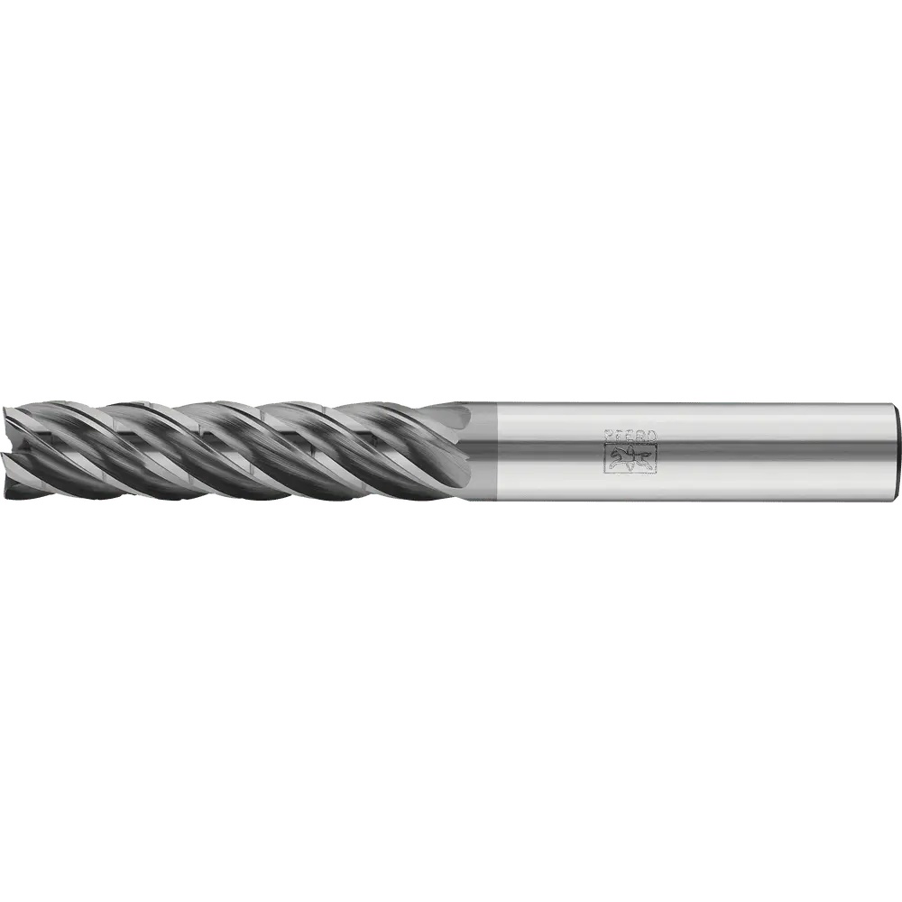 Produktfoto 1 von PFERD TOOLS VHM-Fräser Ø16mm, 5 Schneiden, mit Spanteiler, 4xDC, Radius 1mm, AlCrN beschichtet, Schaft HB, Universal