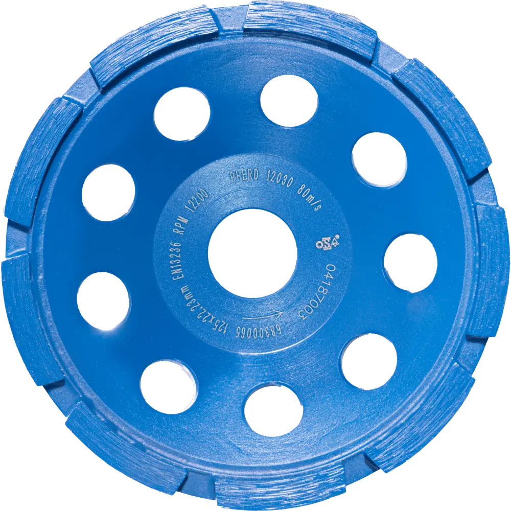 Produktfoto 1 von PFERD TOOLS Diamant-Teller DCW 1R 125x6x22,23 mm zum egalisieren von Beton und Estrich