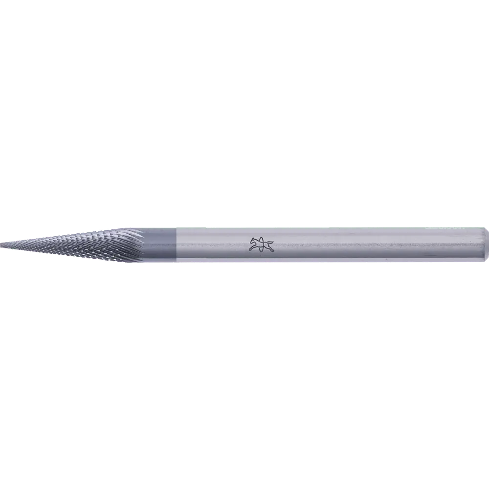 Produktfoto 1 von PFERD TOOLS Hartmetall Hochleistungsfrässtift MICRO Spitzkegel SKM Ø 03x11mm Schaft-Ø 3mm HICOAT beschichtet für die Feinbearbeitung
