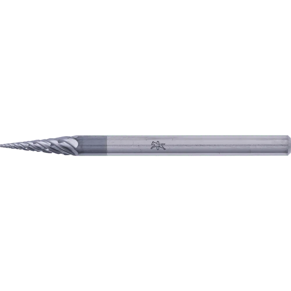 Produktfoto 1 von PFERD TOOLS Hartmetall Hochleistungsfrässtift ALLROUND Spitzkegel SKM Ø 03x11mm Schaft-Ø 3mm HICOAT beschichtet für Stahl