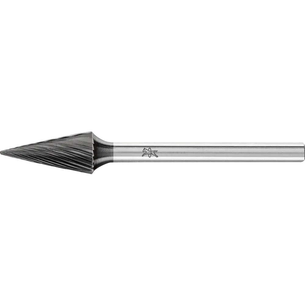Produktfoto 1 von PFERD TOOLS Hartmetall Hochleistungsfrässtift Spitzkegel SKM Ø 06x13mm Schaft-Ø 3mm Z3P HICOAT beschichtet für die Feinbearbeitung