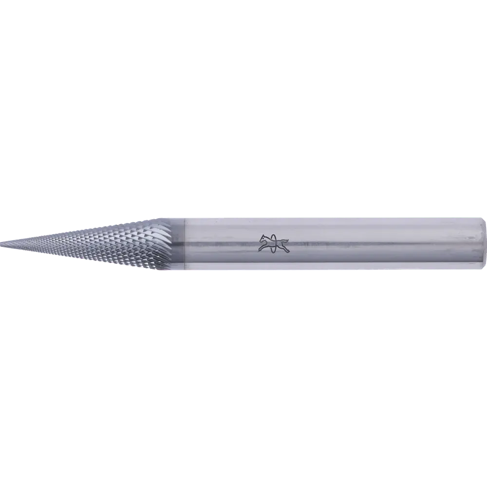 Produktfoto 1 von PFERD TOOLS Hartmetall Hochleistungsfrässtift MICRO Spitzkegel SKM Ø 06x18mm Schaft-Ø 6mm HICOAT beschichtet für die Feinbearbeitung