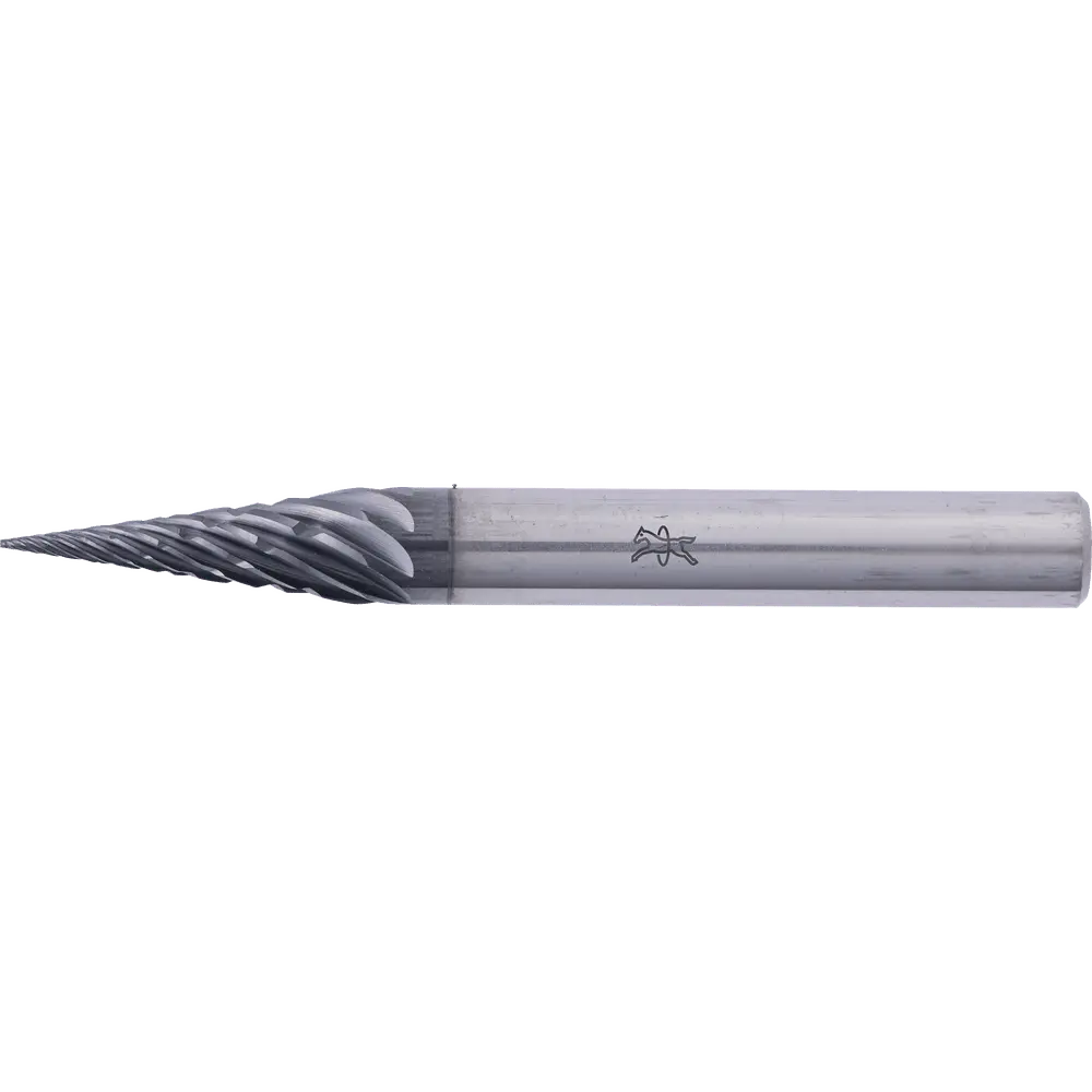 Produktfoto 1 von PFERD TOOLS Hartmetall Hochleistungsfrässtift ALLROUND Spitzkegel SKM Ø 06x18mm Schaft-Ø 6mm HICOAT beschichtet für Stahl