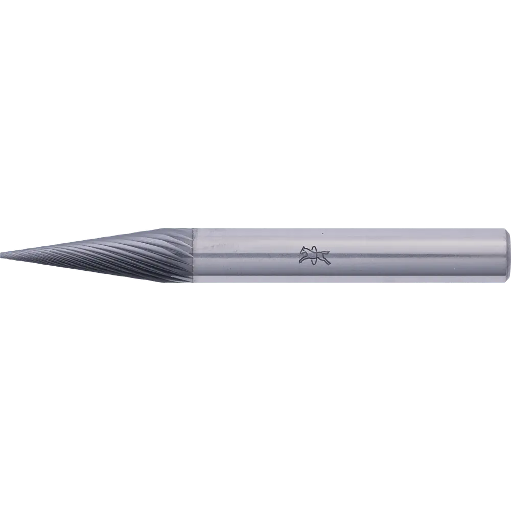 Produktfoto 1 von PFERD TOOLS Hartmetall Hochleistungsfrässtift Spitzkegel SKM Ø 06x18mm Schaft-Ø 6mm Z5 HICOAT beschichtet universal fein