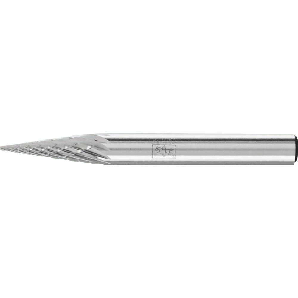Produktfoto 1 von PFERD TOOLS Hartmetall Frässtift Spitzkegel SKM Ø 06x18 mm Schaft-Ø 6 mm Z4 universal mittel fein